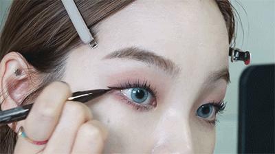 单眼皮狐狸眼妆画法日常,单眼皮大眼妆的画法步骤