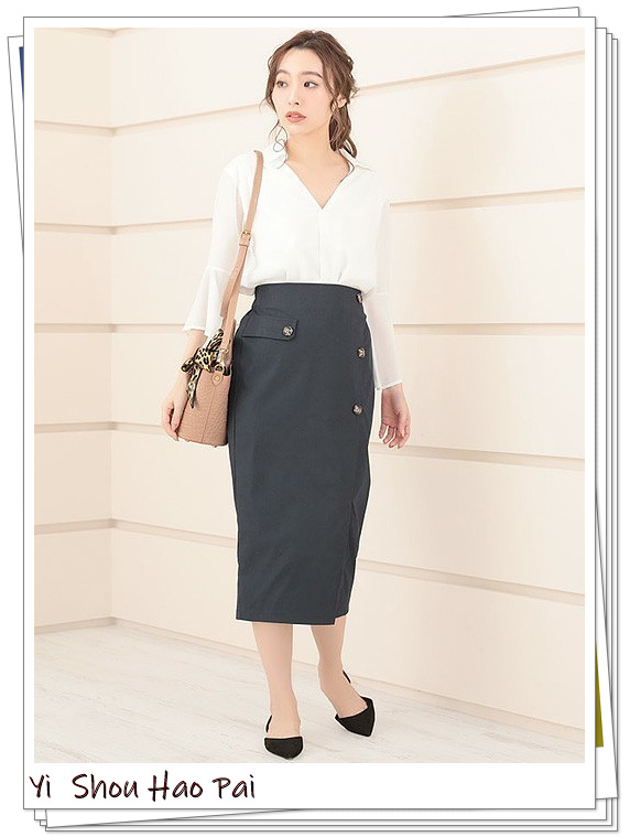 中长款风衣半裙,搭风衣的长半裙