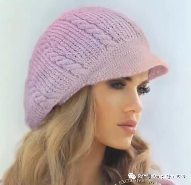 针织帽子简单款好看的,纯手工针织年轻人戴的帽子教程