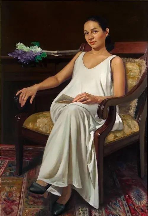 半成品看上去也如此精彩：美国画家路易斯的肖像作品