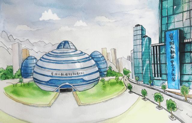 手绘贵阳国际中心,手绘贵阳地图简单又漂亮