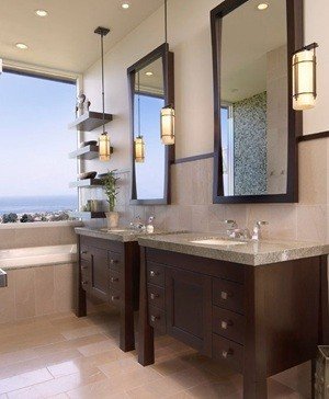 悬挂式浴室柜安装高度尺寸,浴室柜安装高度标准是多少