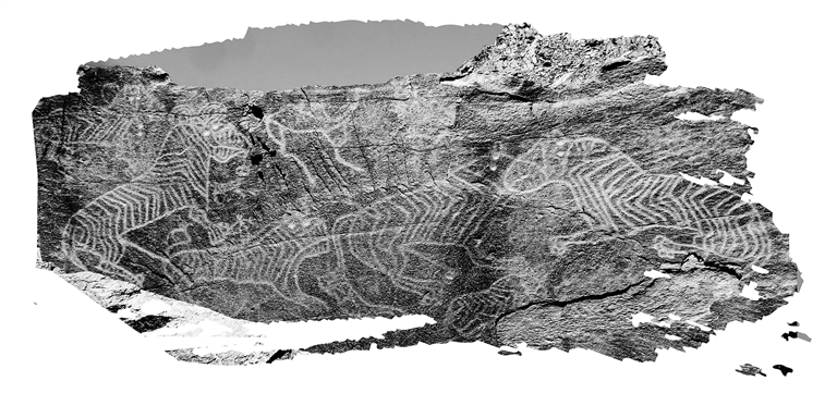 阴山岩画保护区,河套地区阴山岩画