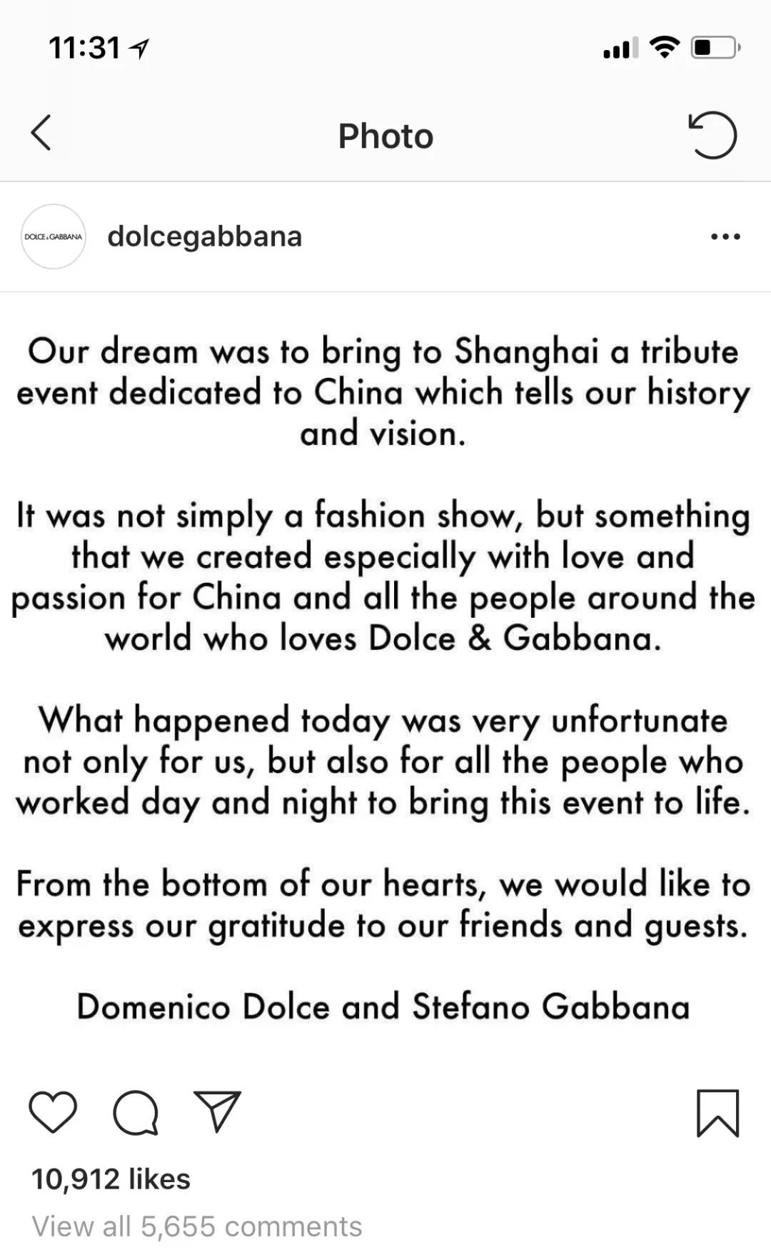 dg设计师致歉事件,dg设计师道歉的行为