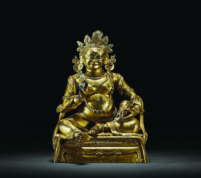 财宝天王像演变,清财宝天王像