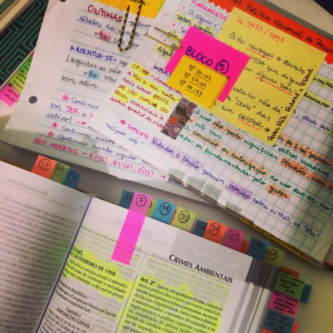 拍了一个礼拜的照片，终于写好了这份post-it*法大**！学霸学渣都适用啊！