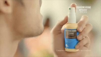 20年烟民咽喉发黑，瑞士专业医师推荐！一喷杀菌99.9%，止咳清痰排烟毒