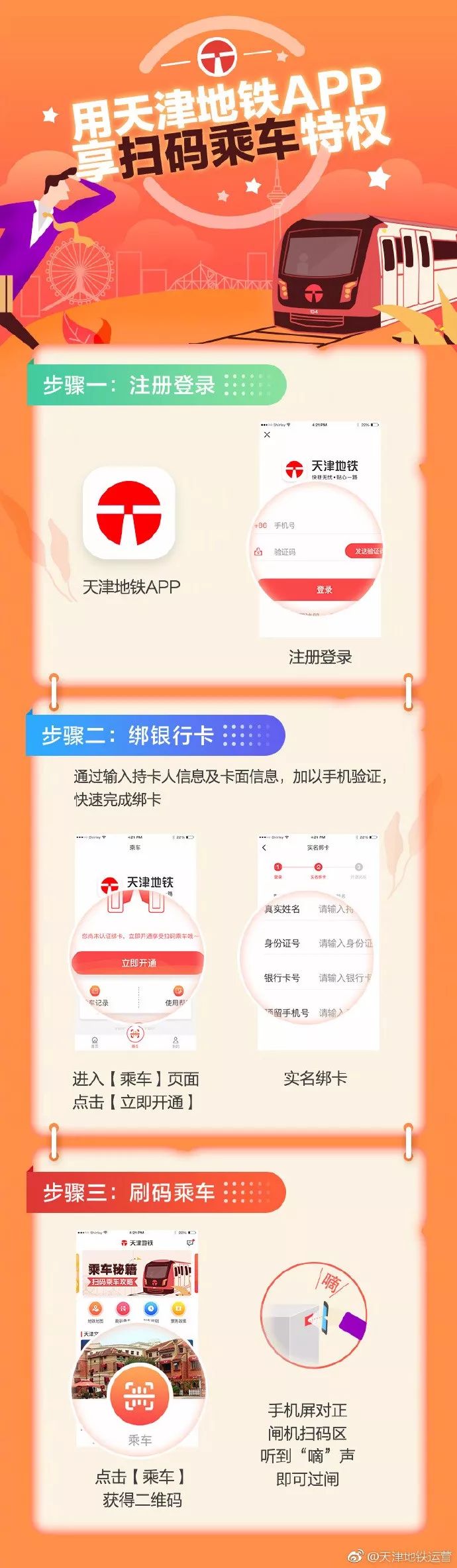 官宣！今天起坐天津地铁，可以用二维码扫码进站啦！现在还有优惠……