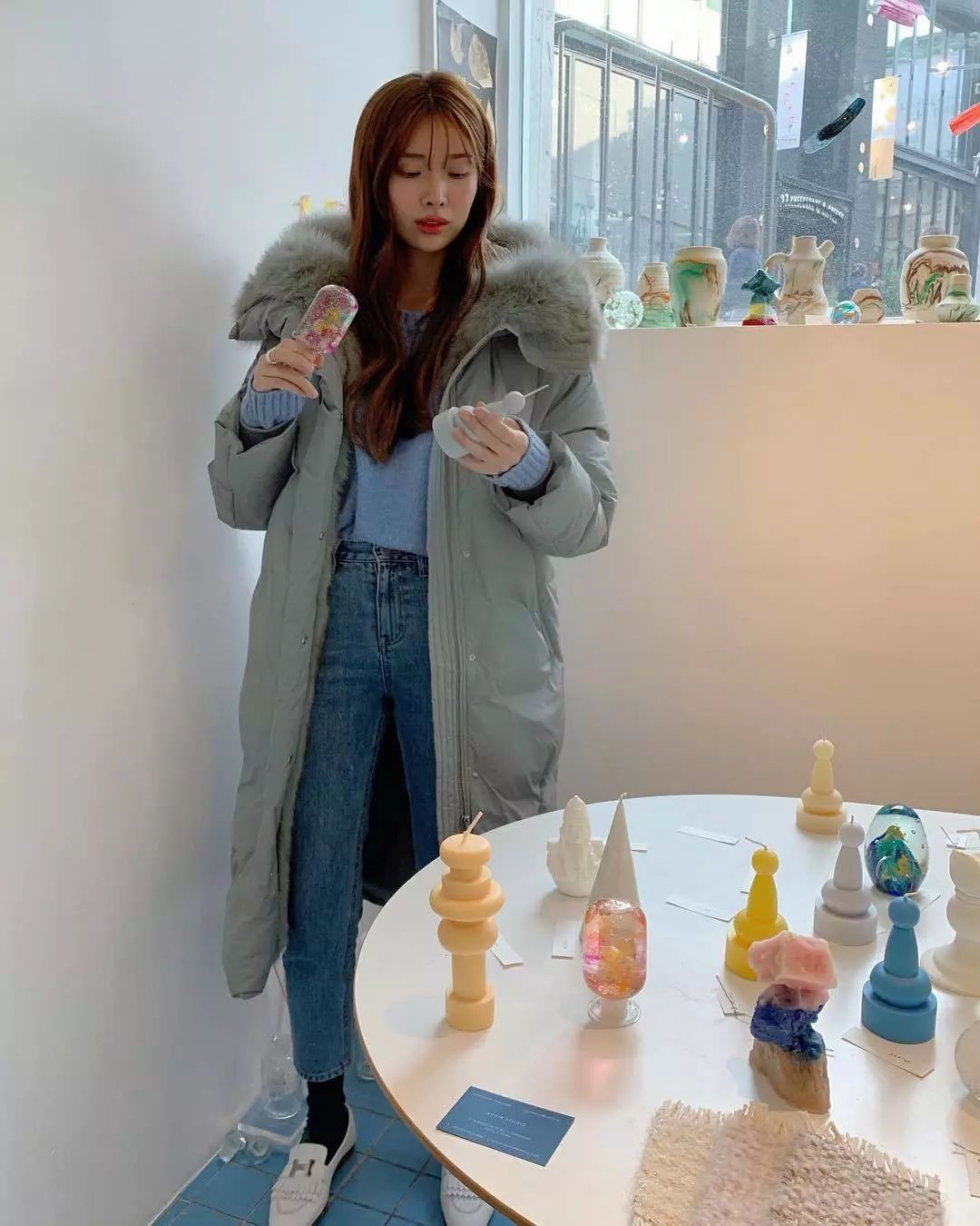 韩国女私服穿搭,韩国女星私服极简风穿搭