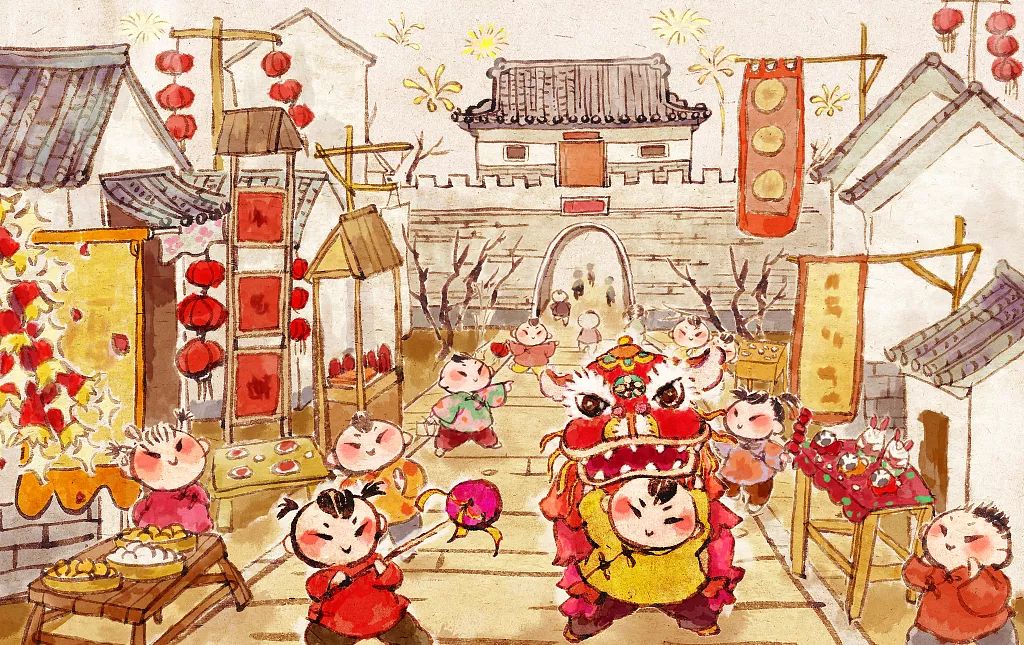 西语春节,87版红楼梦过年片段