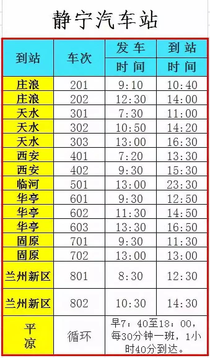东运集团灵台汽车站,平凉汽车东站发车最新时间表