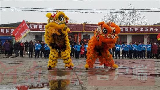 焦作体育大拜年武林高手献技舞龙舞狮欢腾