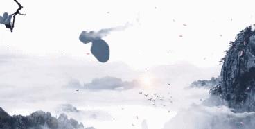 好一幅诗情画意的画,一幅天地浑然一体的水墨丹青