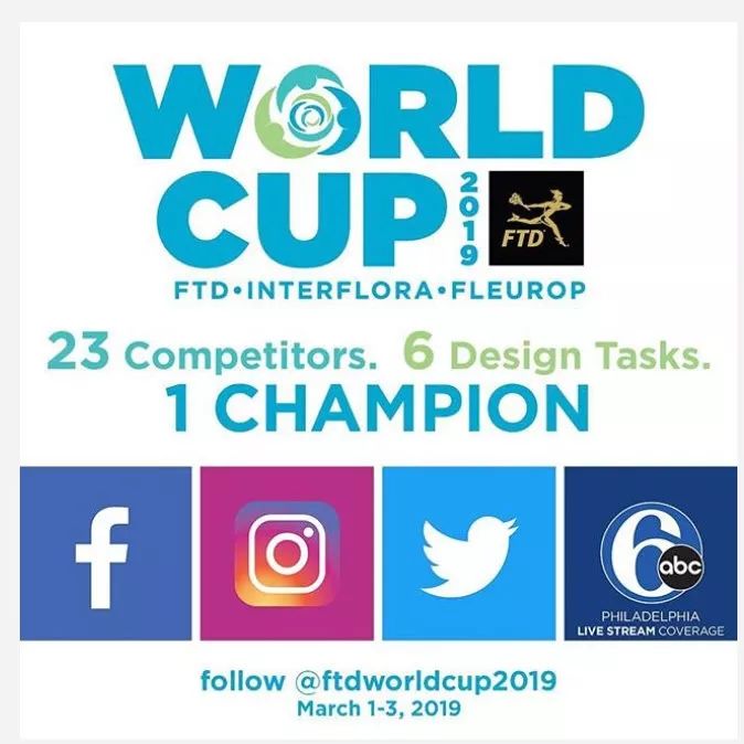 花艺国际比赛视频,2019美国费城花艺世界杯