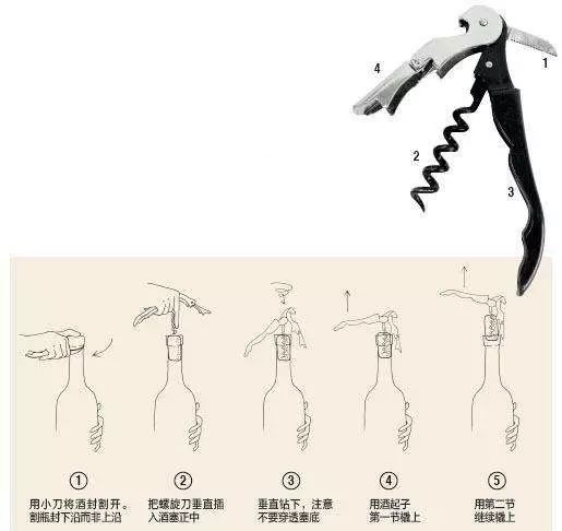 葡萄酒开瓶器海马刀用法,红葡萄酒开瓶器海马刀