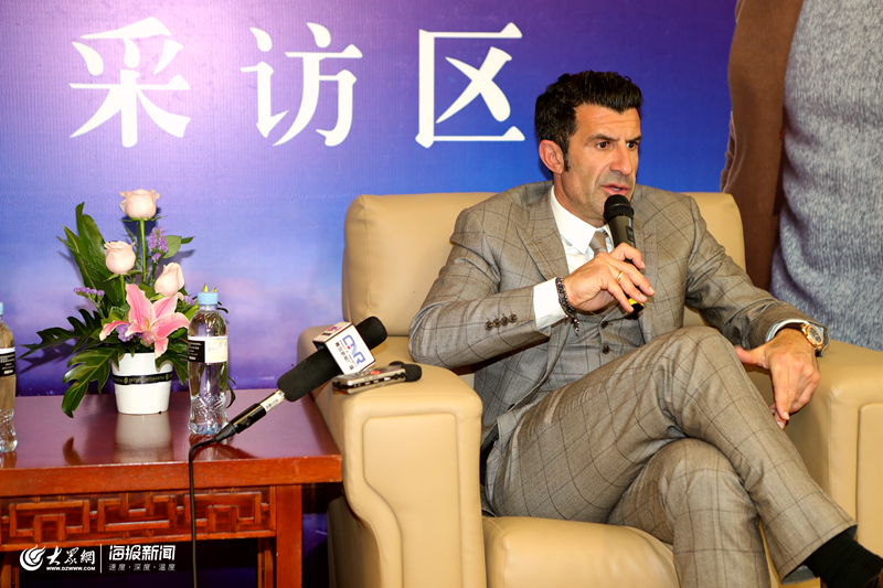 足球巨星菲戈综艺节目,足球球星菲戈