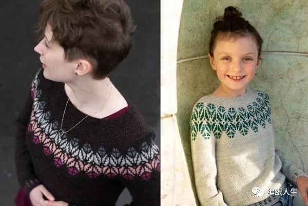 火得一塌糊涂的棒针提花毛衣,开司米棒针圆肩提花毛衣图解