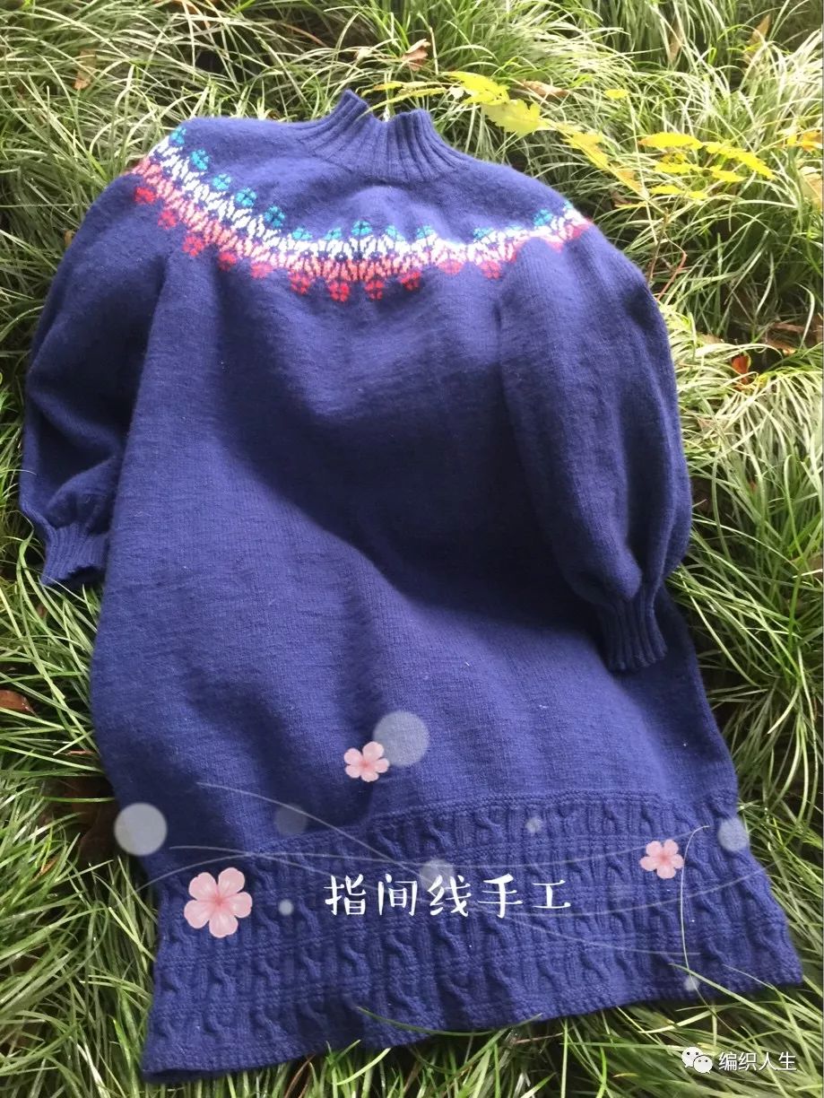 火得一塌糊涂的棒针提花毛衣,开司米棒针圆肩提花毛衣图解