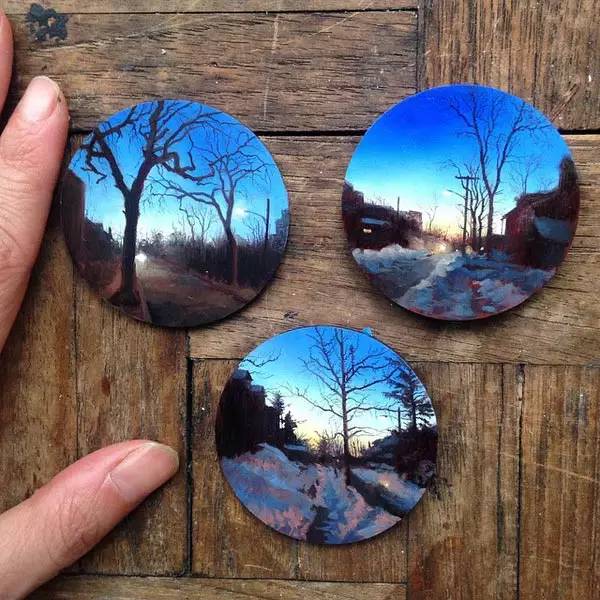 油画风景随身带,旅游景点油画