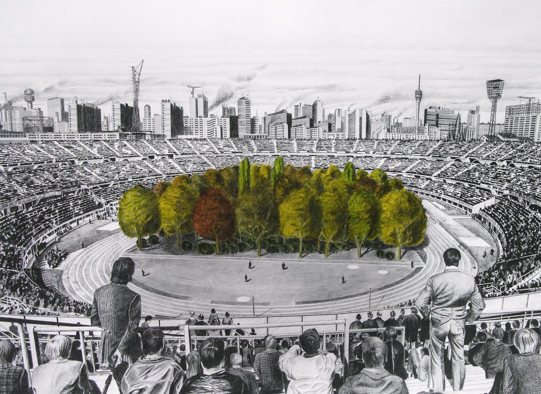 为抗议气候变化,巴塞尔策展人计划在体育场内种植299棵树