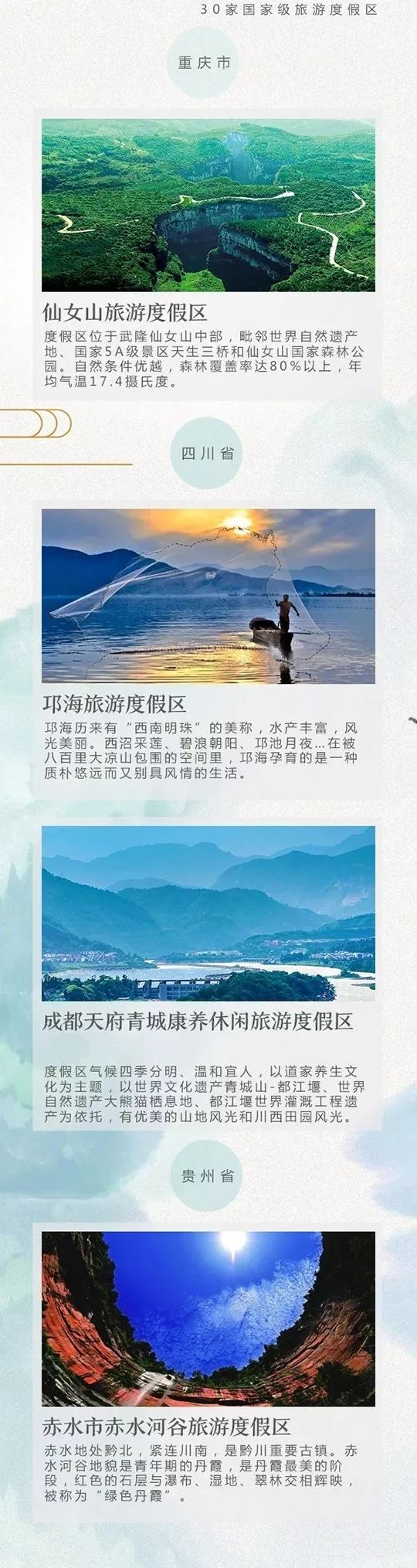 45个国家级旅游度假区名单,国家级旅游度假区名录最新