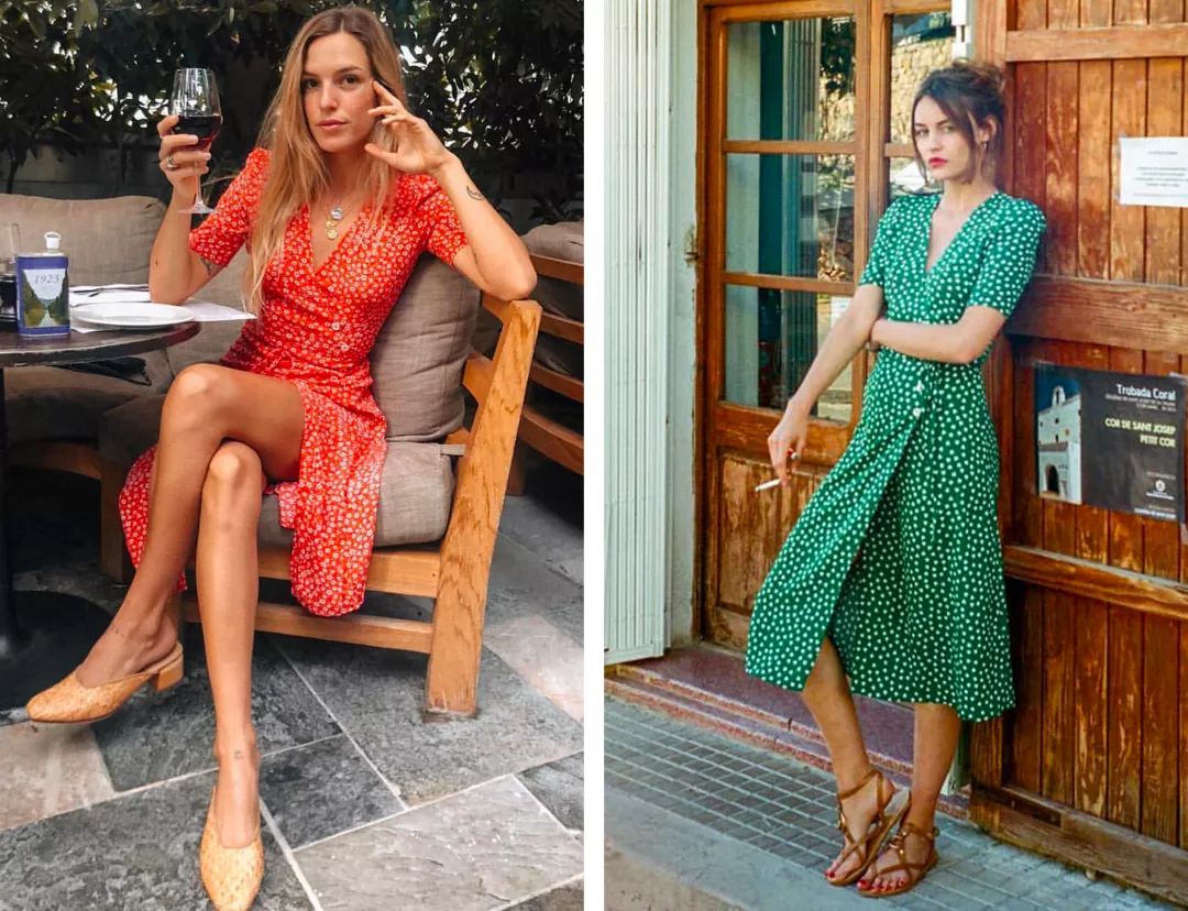 法风裙子,法风碎花裙子