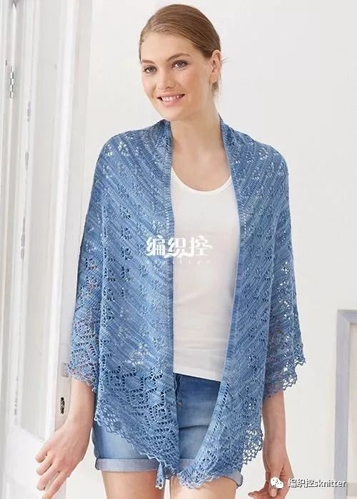 蕾丝镂空祖母格披肩钩织教程,爱尔兰蕾丝钩花披肩教程