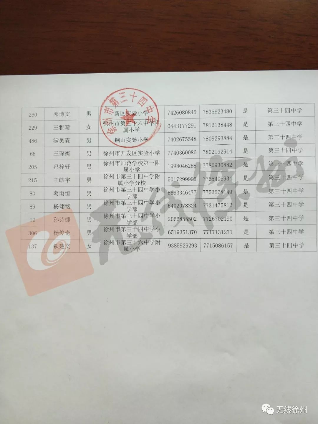 撷秀中学派位直播,撷秀二次摇号录取名单