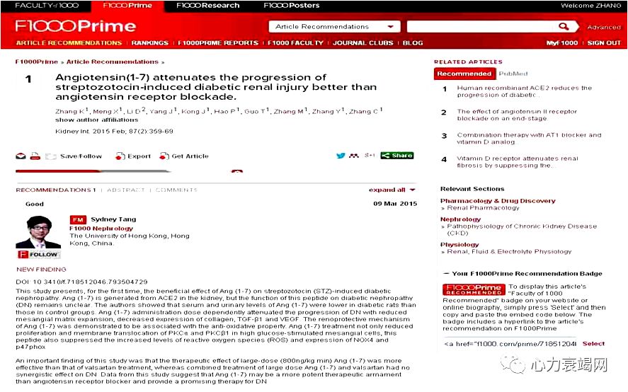 「2019CIHFC」张运教授:ADAM17—糖尿病性心肌病干预的新靶点