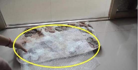 快递气泡垫放在卫生间哪里,快递里的气泡垫别再扔了