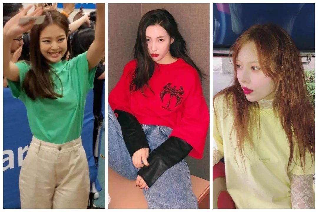 刘雯娜扎穿着puma,娜扎孙怡跨年衣服撞衫