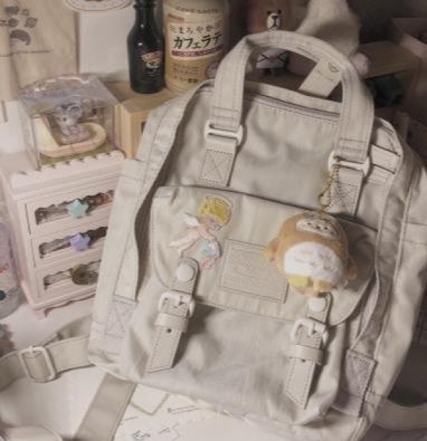 doughnut甜甜圈双肩包石灰色,doughnut粉色