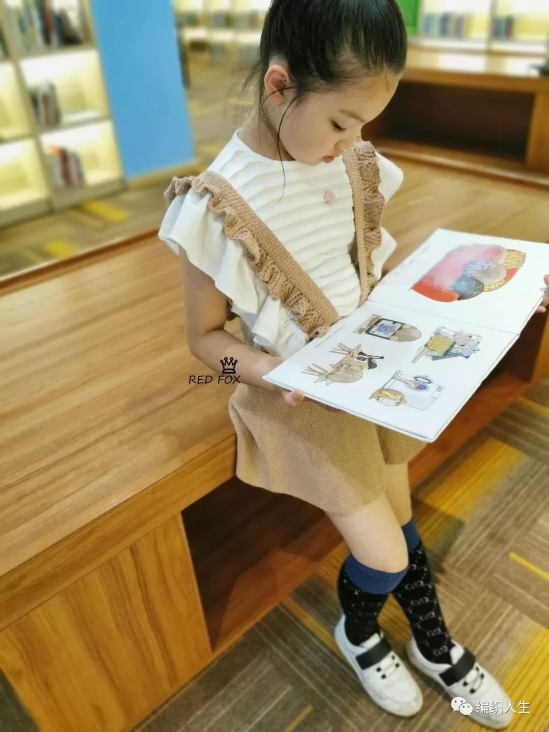 酸奶爱编织荷叶边连衣裙教程视频,荷叶边儿童小裙衫编织教程