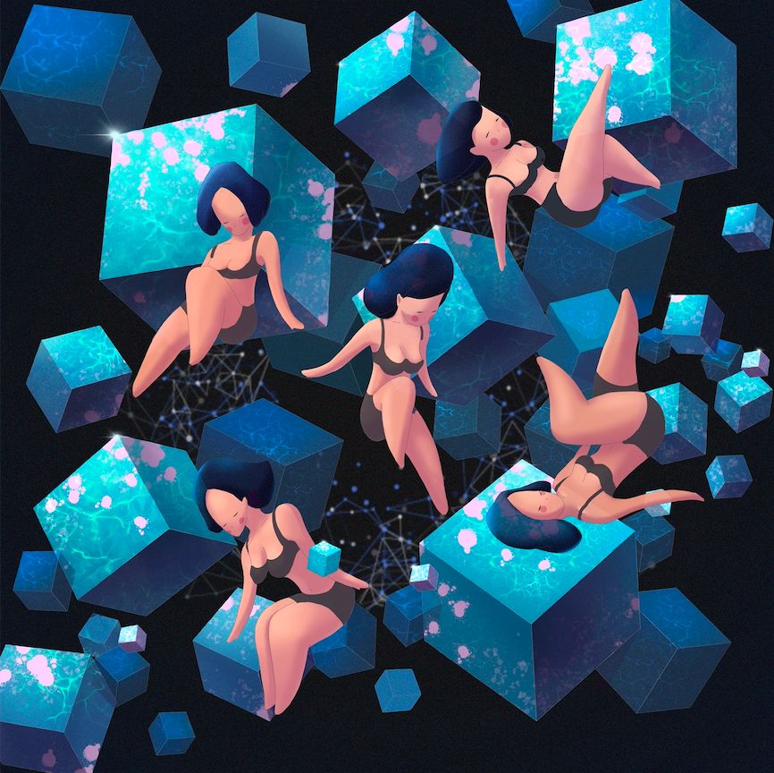 iPad软件Procreate「梦境之夏」风格插画10节课，一起描绘梦中的夏天