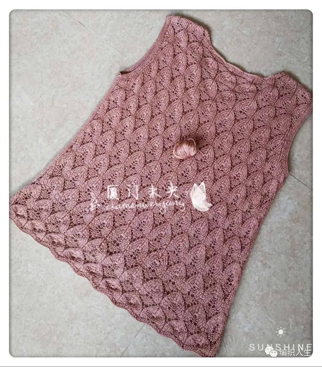 女士棒针背心外穿款式,v领针织棒针宽松背心女