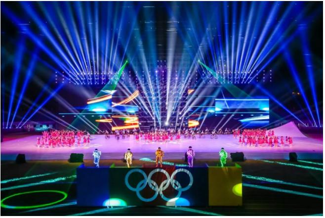 黄冈校运会开幕式入场表演,美爆了黄冈市五运会开幕式