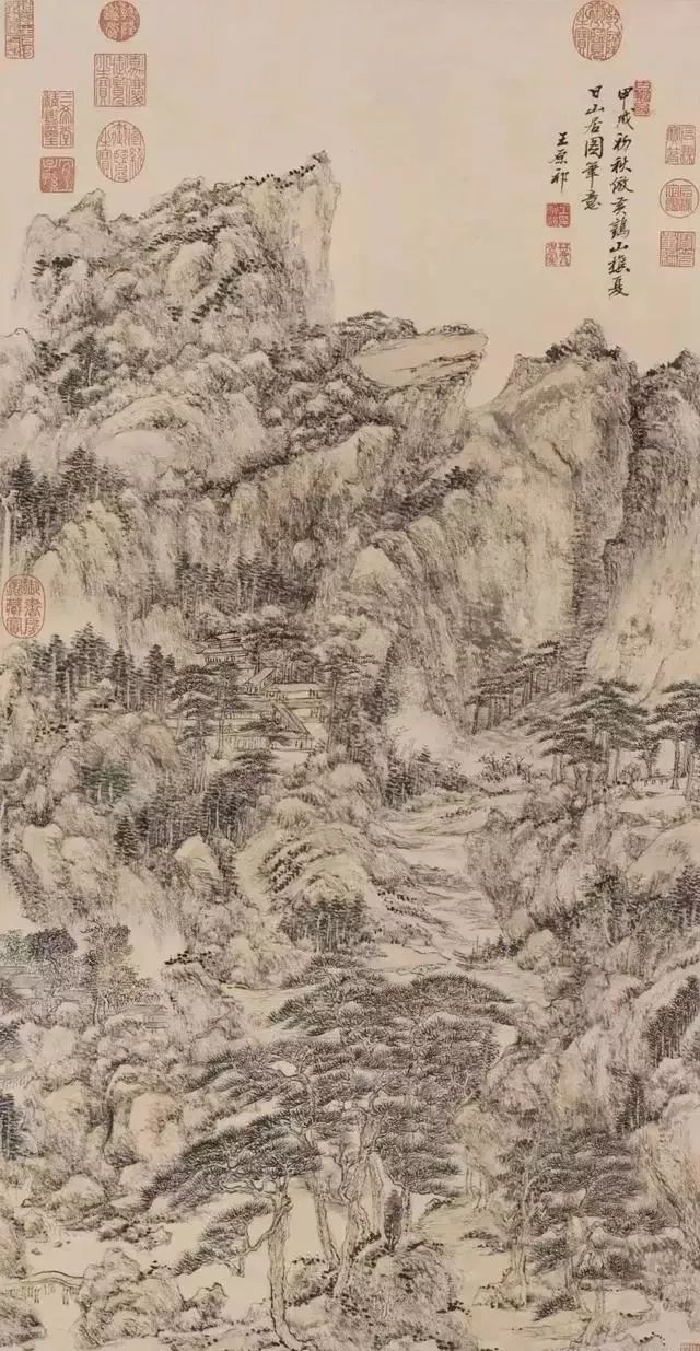 清初画坛之四王与四僧的较量,清初画坛六大家
