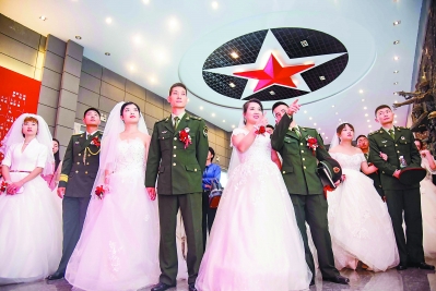 临汾集体婚礼,临汾军人的婚礼