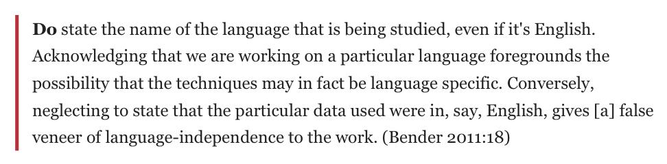 自然语言不等于英语，为什么NLPer应当认识到这个问题，以及该怎么做？