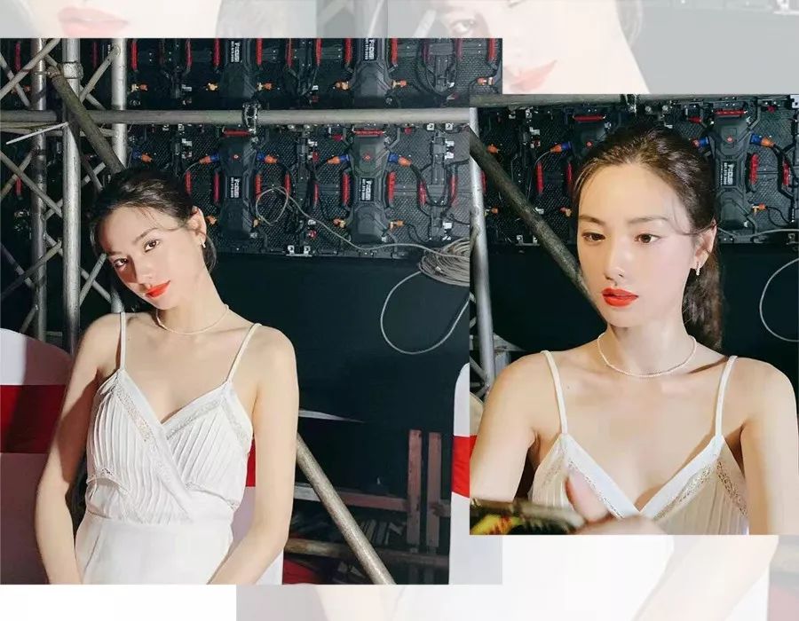 杨颖全唇妆,angelababy唇妆画一半