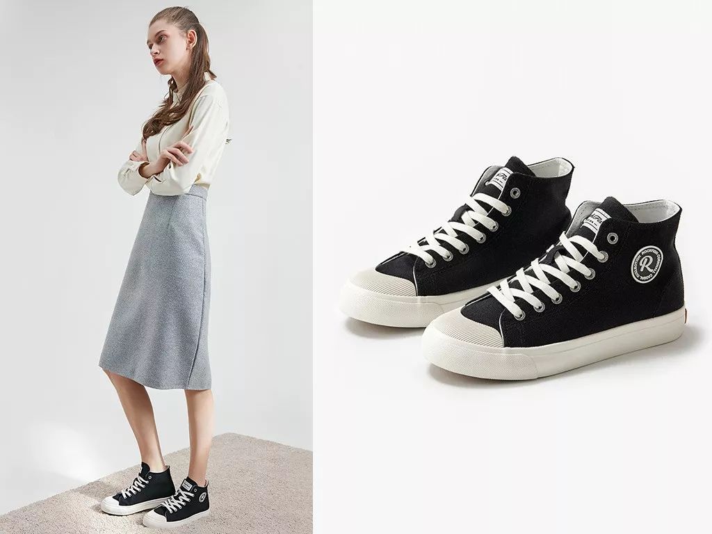 英伦透气帆布鞋,高街超高帮帆布鞋