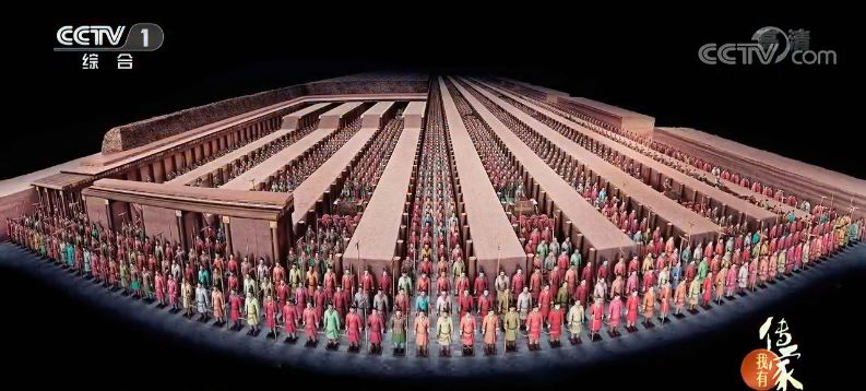 秦皇岛兵马俑有彩色的吗,彩色陶瓷版兵马俑马车