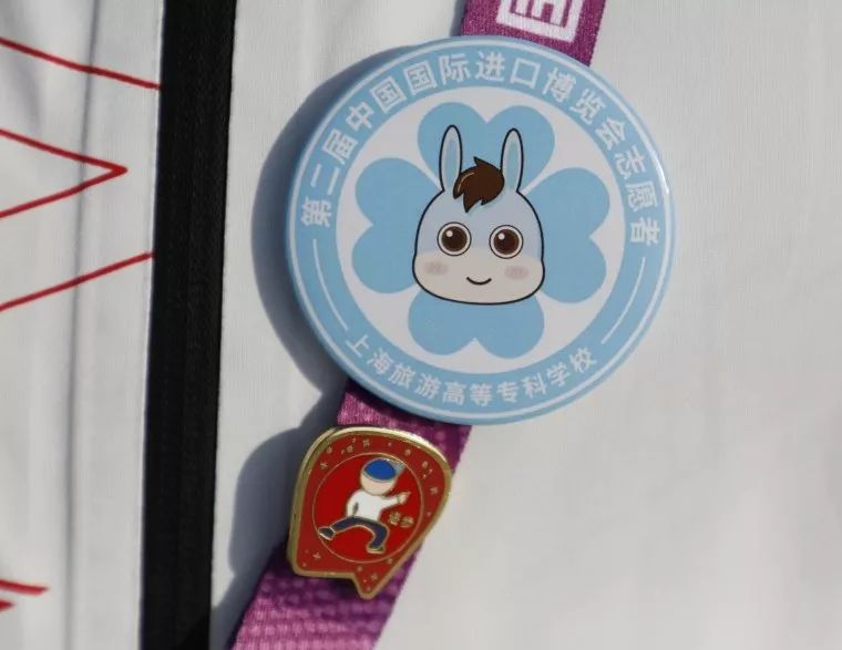 同学，换徽章吗？沪上各高校“小叶子”进博徽章大集合！