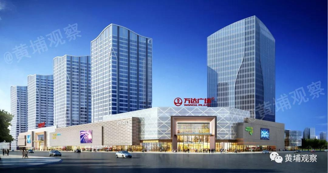 萝岗万达路口开通,但前方又围5年,万达外立面美容完成