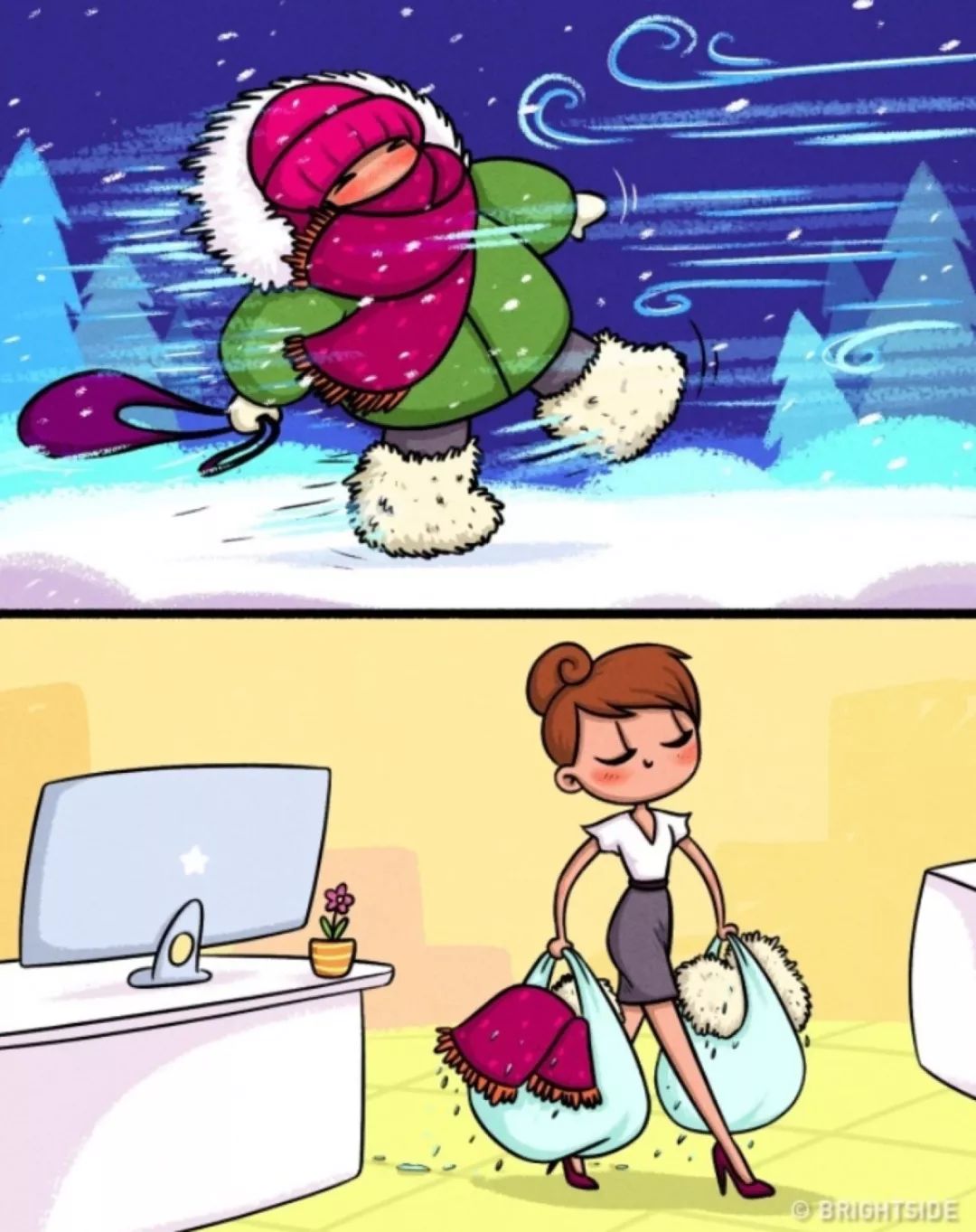 女生过冬,北方女孩子过冬