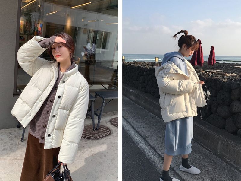 小个子宽松面包服穿衣搭配,高个子穿面包服怎么搭配