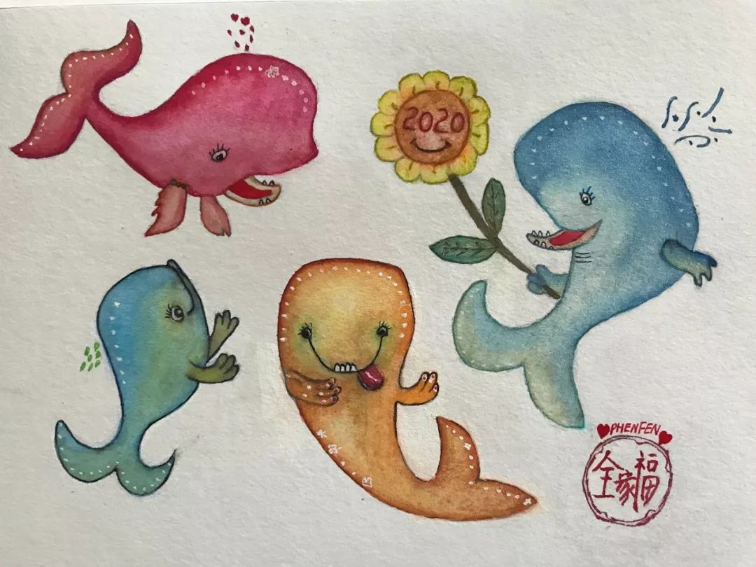 BlingBLling....抹香鲸全家福跨年画展闪亮登场，走过路过不要错过