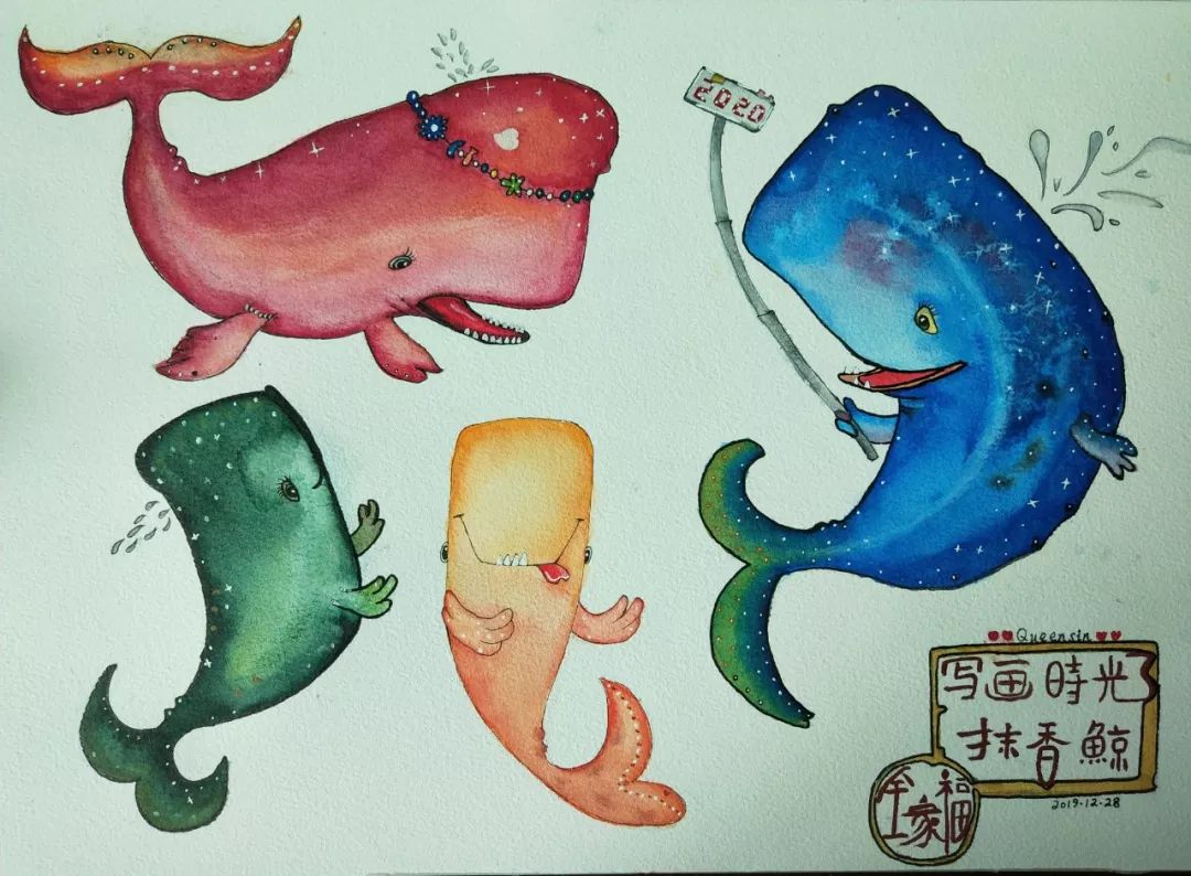 BlingBLling....抹香鲸全家福跨年画展闪亮登场，走过路过不要错过