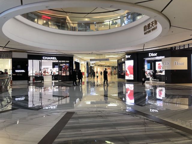 疫情之下的天津大悦城,疫情之下冷清的天津