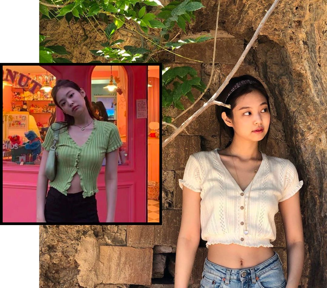 两位TOP女偶像的搭配抄袭事件